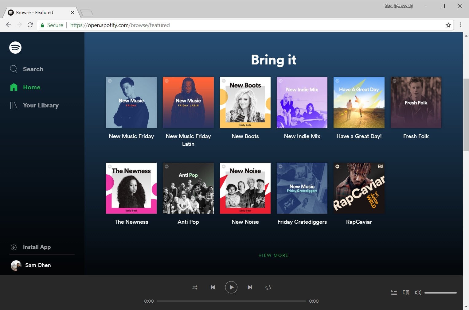 spotify web player on iphone