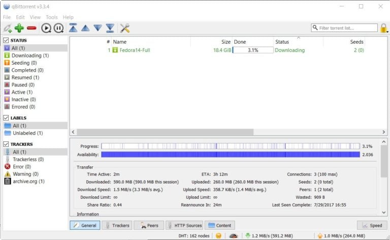 The Best Torrent Clients Of Year Gear Primer   Qbittorrent Best Torrent Client Screen 1 768x472 